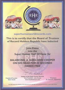 RHR Certificate
